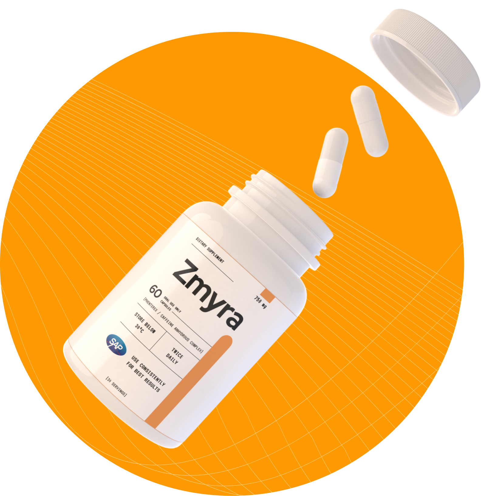 Zmyra Bottle with Pills
